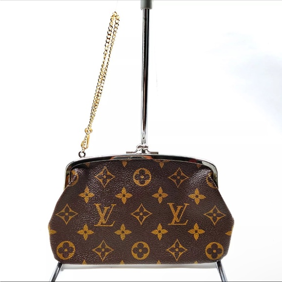 Authentic Louis Vuitton Accessory pouch Bucket pouch Brown Monogram - Picture 8 of 10